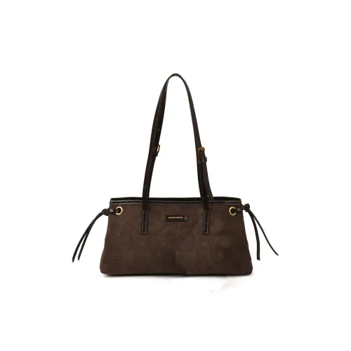 Chinllo ПУ (полиуретан) Сумка через плечо Стандартная Женская Кофейно-коричневая