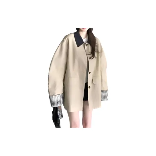 XIANGTIANE Хаки Женская тренч-куртка