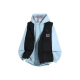 Черный [Многослойная версия - Светло-синий Свитшот]