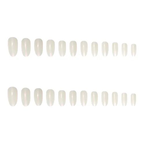 Luo Youte Хамелеон Aurora Розовый False Nail Tips MID Длина (размер в длину) Nail Art Coquette Style MID Длина (размер в длину) Cute Solid Color