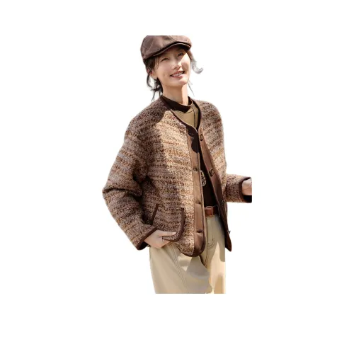 XWI Fragrant Цветочный кофе Женское короткое пальто