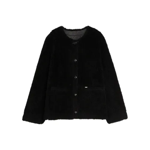 ELLE Черный Женские Бархатные Куртки