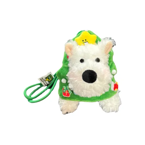 MENGXIAOZAI Креативный Милый Хлопковый Щенок Кукла Плюшевый Брелок 12 см Длина Тела