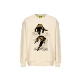 Абрикосовый свитшот с круглым вырезом