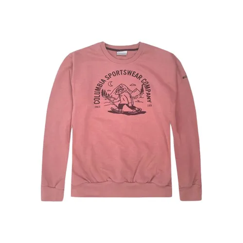 Columbia совместный бренд Арбузно-розовый Женские Свитшоты