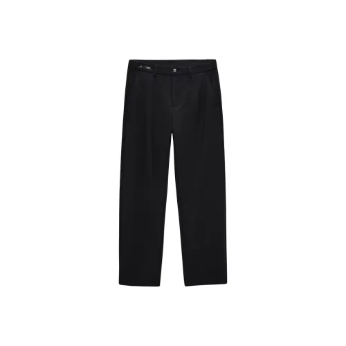 Jiumuwang Мужские брюки Expert FW25 Осенние и зимние Повседневные брюки Облегающий крой Мужской Полуночный черный