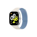 Античный белый и туманно-голубой, интегрированная текстура с зернистой кожей, силикон, магнитный ремешок