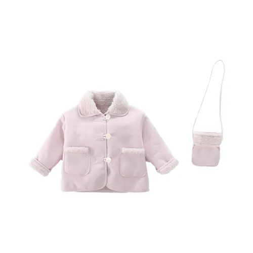 SHIBU Dudu LA Suede Leather Pink Детские Куртки для школы