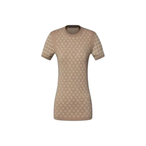 LOUIS VUITTON Короткое платье с короткими рукавами женское