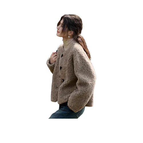 XWI Хаки Серый Женский Бархатный Куртка