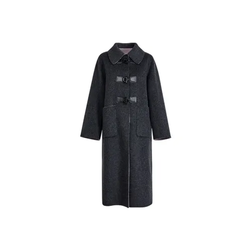 KUOSE Темно-серый Женский Пальто