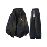 Чёрный + Чёрный K[С флисовой подкладкой, улучшенный]