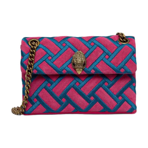 Kurt Geiger London Естественная кожа замша сумка через плечо маленькая женская розовая