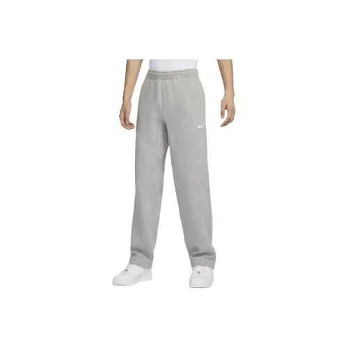 Nike Вязаные тренировочные штаны мужские серые