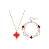 Романтическая коллекция "Четырехлистный клевер" (красный)