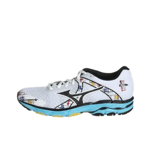 Mizuno WAVE INSPIRE 10 Low Топ Беговые кроссовки Женские Белые