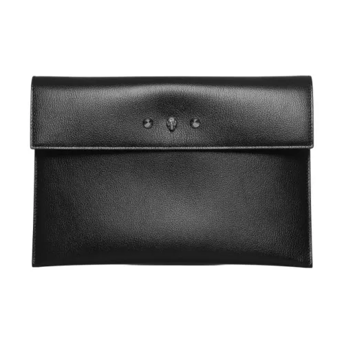 Alexander McQueen Сумка-конверт из кожи с черепами клатч стандартный унисекс черный