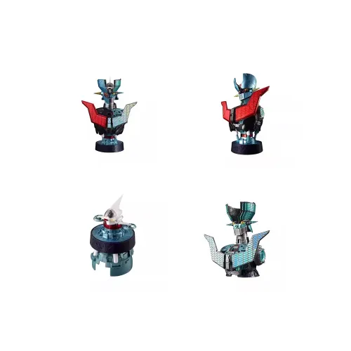 Бандай Машин Железо MIGHTY Герой Статуя Счастливый Draw Один Капсульная игрушка Целая коробка 4 шт