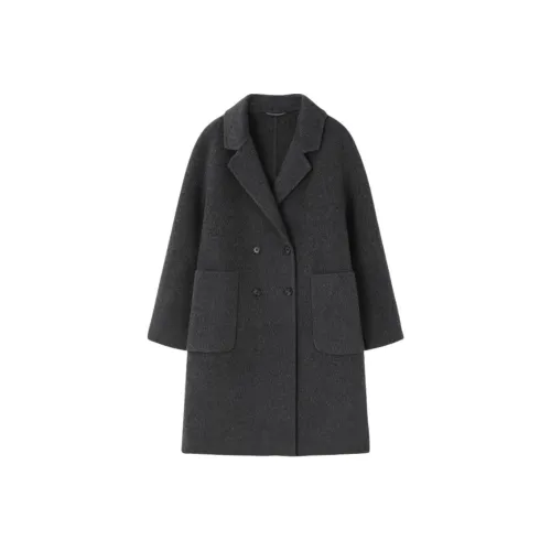 XWI Carbon Gray Long Women's Coat XWI Углеродный Серый Длинное Женское Пальто