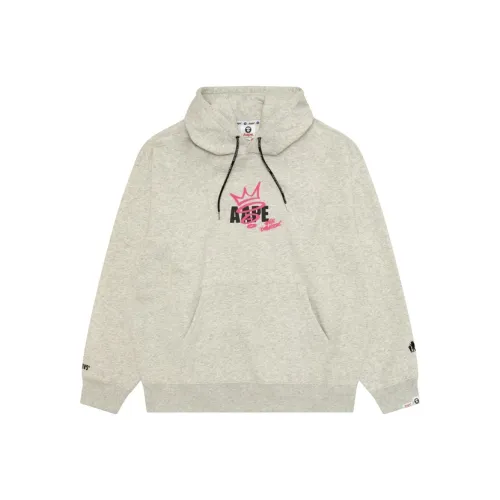 Aape Fw25 Свитшот Мужской Серый Белый