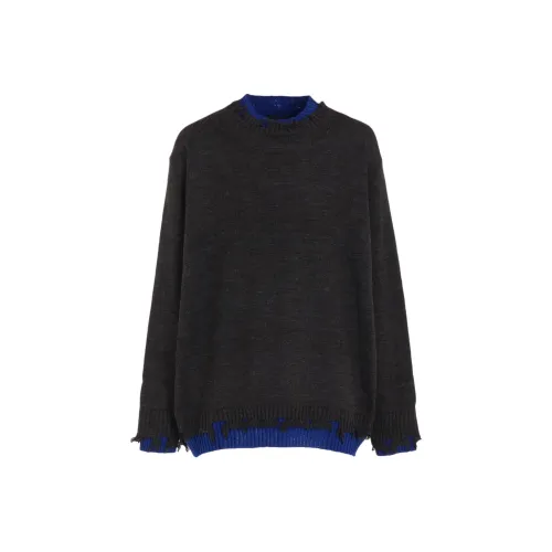 Yohji Yamamoto S'YTE FW25 CORPILON BULKY Шерсть Цвет BLOCKED DAMAGE Пуловер Трикотаж Унисекс