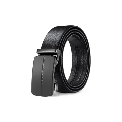 AOKANG Ремни из натуральной коровьей кожи мужские 3,5 см