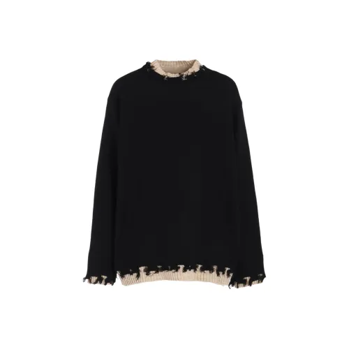 Yohji Yamamoto S'YTE FW25 CORPILON BULKY Шерсть Цвет BLOCKED DAMAGE Пуловер Трикотаж Унисекс