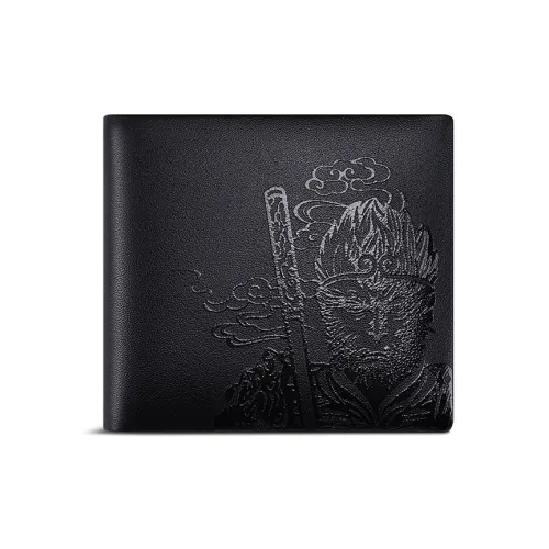 SEPTWOLVES Кошелек из коровьей кожи стандартный мужской черный
