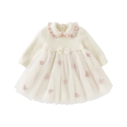 DAVE BELLA Бежевые Платья для девочек