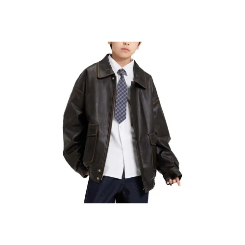 ZOSEE Коричневый KIDS Натуральный и искусственный мех