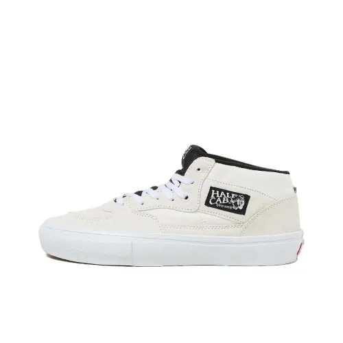 VANS Half Cab Износостойкий Дышащий Легкий Низкий Топ Обувь Унисекс Белый Черный