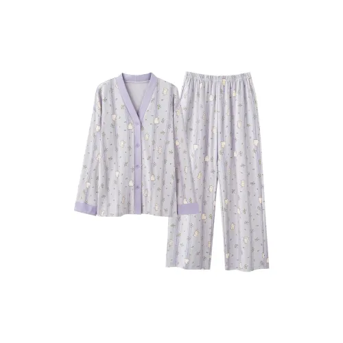 MIIOW Фиолетовый Кролик Набор Женские Пижамные комплекты