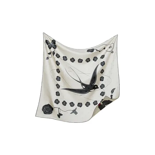 WENSLI Шарфы из шелка с тутовым шелком Женские