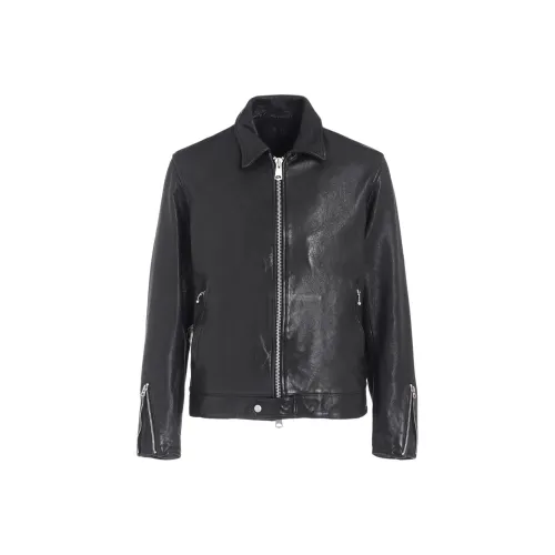 Yohji Yamamoto S'YTE FW25 WASHED SHEEP LEATHER CLASSIC SINGLE BREASTED JACKET LEATHER JACKET Unisex