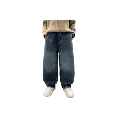 ЮЙЧЖАОЛИНЬ Синий Серый С флисовой подкладкой SH 2583 Школьный возраст Джинсы