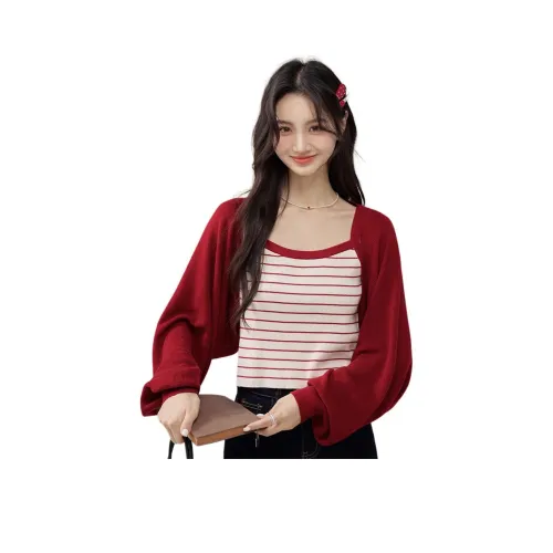 TXGN Красный Двухкомпонентный Комплект Женский Трикотаж