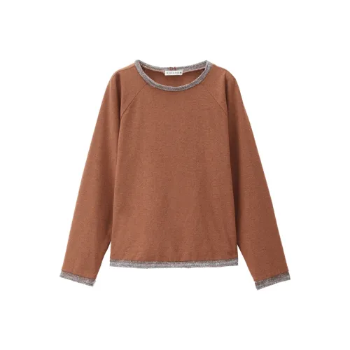 Giordano 04 Тыква Оранжевая Женская T-Рубашка