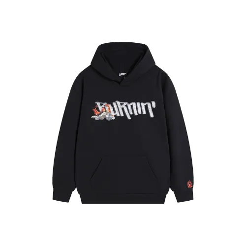 BURNIN Черный Унисекс Свитшоты