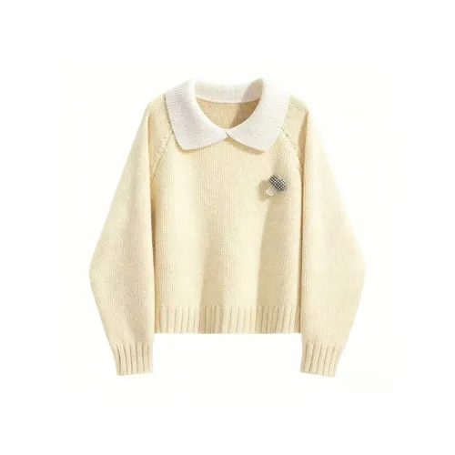 VKXOW Желтый Женский Трикотаж