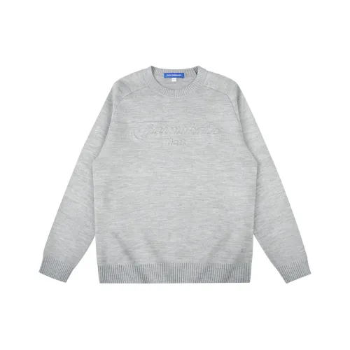 FAIRWHALE Men's Gray Photinia Sweaters FAIRWHALE Мужские Серые Свитера Фотиния