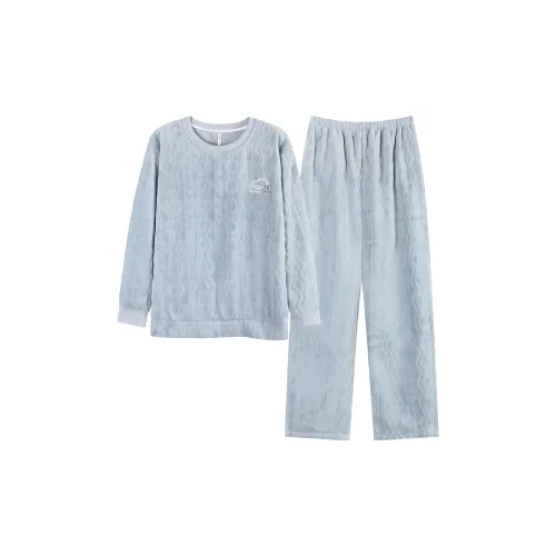 FENTENGCARE Светло-синий женский пижамный комплект