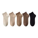 [Короткие носки 9CM] Бежевый + Хаки + Верблюжий + Кофейный + Черный