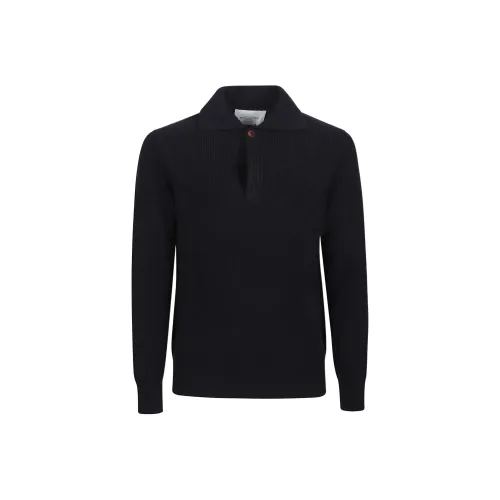 BALLANTYNE Морской синий Мужские свитеры