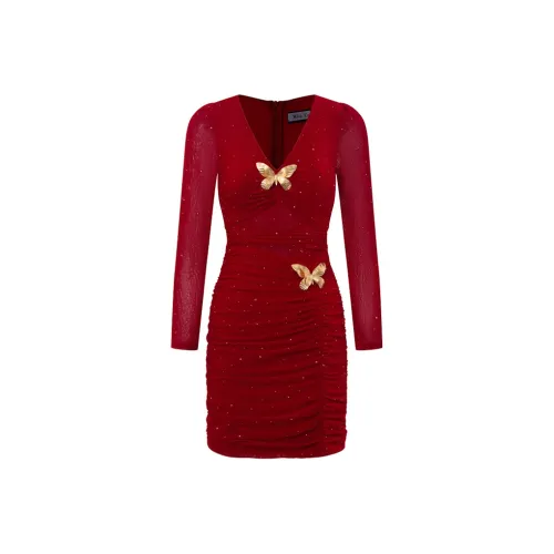 Misi Camii Длинное платье с длинными рукавами женское