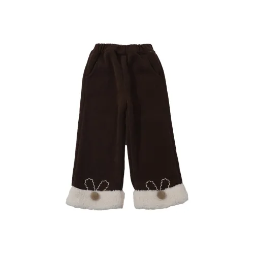 SHIBU Бежевый с Кофе Edge Foot Носки С флисовой подкладкой Брюки Для дошкольников Тренировочные Штаны