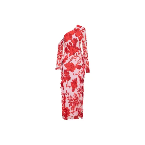 Shona Joy Длинный рукав Рюш Макси платье Длинный рукав Платье Женское