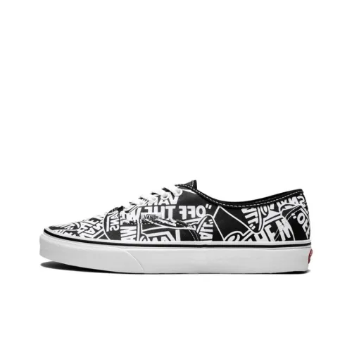 VANS Authentic 44 DX OTW Repeat Легкий и Износостойкий Низкий Топ Скейтборд Кроссовки Unisex Черный Белый