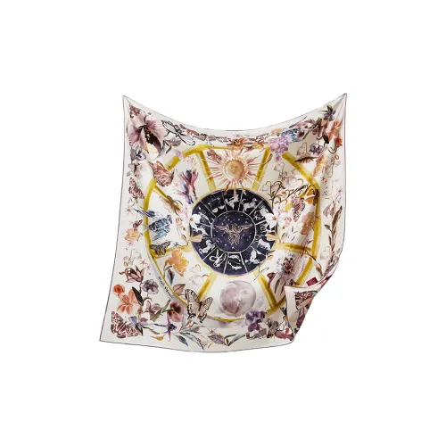 WENSLI 100% шелк тутового дерева Золотой штампированный исключительный шелковый шарф для женщин