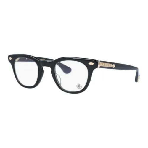 Chrome Hearts Овал Очки с диоптриями Унисекс Черный Золото