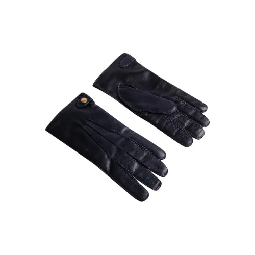 Dunhill Овчина Перчатки Мужские Ink Синий